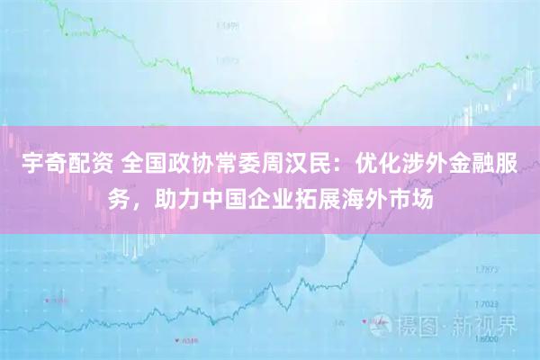 宇奇配资 全国政协常委周汉民：优化涉外金融服务，助力中国企业拓展海外市场
