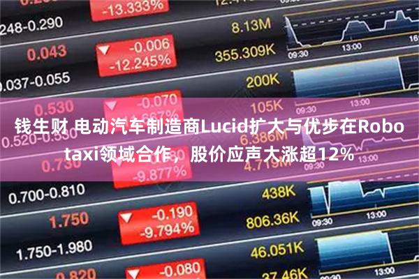 钱生财 电动汽车制造商Lucid扩大与优步在Robotaxi领域合作，股价应声大涨超12%