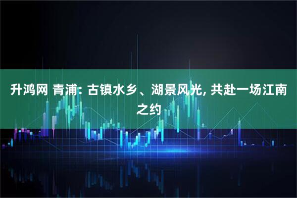 升鸿网 青浦: 古镇水乡、湖景风光, 共赴一场江南之约