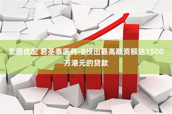 宏图优配 君圣泰医药-B授出最高融资额达1500万港元的贷款
