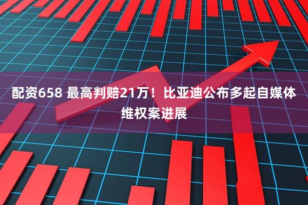 配资658 最高判赔21万！比亚迪公布多起自媒体维权案进展